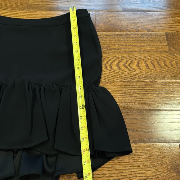 Balenciaga Black Mini Cocktail Skirt with Ruffles - Picture 13 of 13